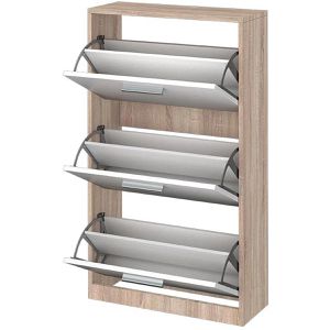 Produktbild für Schuhschrank Vicco Gizmo, sonoma eiche / weiß