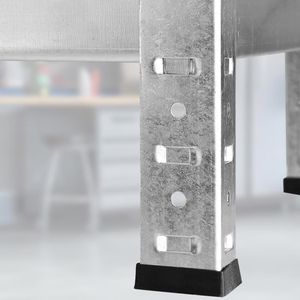 Produktbild für Reifenregal Monzana 104365, silber, für 8 Reifen
