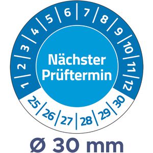Prüfplaketten Zweckform 6988, nächster Prüftermin