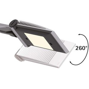 Produktbild für Schreibtischlampe Maul Mauloptimus silber, LED, dimmbar