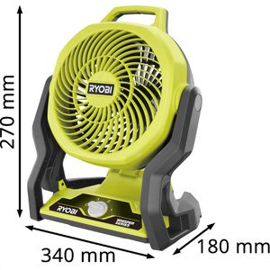 Produktbild für Ventilator Ryobi RF18-0 ONE+, 18V, Ø 19cm