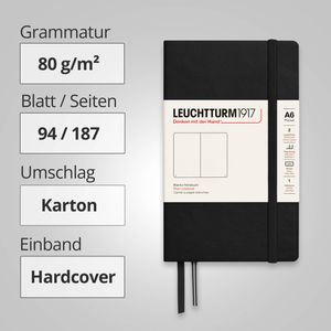 Produktbild für Notizbuch Leuchtturm1917 Pocket, 317257, Karton Hardcover