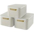 Aufbewahrungsbox Curver Style S 240586, 7L mit Deckel, Kunststoff, 29 x 20 x 14cm, 3 Stück