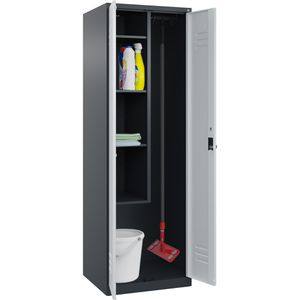 Mehrzweckschrank CP-Möbel Classic Plus, abschließbar, grau