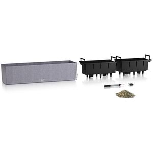 Produktbild für Blumenkasten Lechuza BALCONERA Stone 80, steingrau