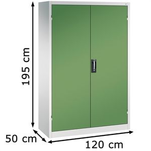 Produktbild für Werkzeugschrank CP-Möbel 8931-052, aus Metall, grau / grün