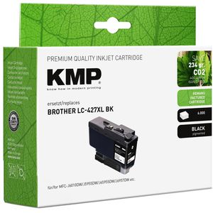 Produktbild für Tinte KMP für Brother LC-427XLBK