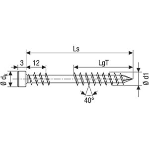 Produktbild für Terrassenschrauben Spax T-Star plus 537000500705