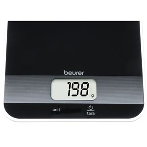 Produktbild für Küchenwaage Beurer KS 19 Black, mit Tara-Funktion, Teilung 1 g