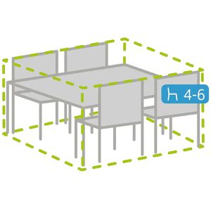 Produktbild für Gartenmöbel-Abdeckung BEST klein, 61000041, hellgrau