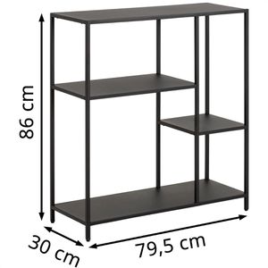 Produktbild für Bücherregal AC-Design Newcastle, schwarz
