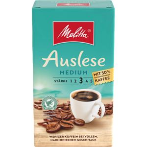 Kaffee Melitta Auslese Medium 50% Entkoffeiniert