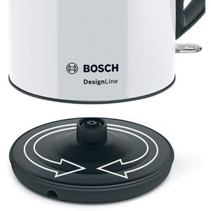 Produktbild für Wasserkocher Bosch DesignLine TWK3P421, weiß