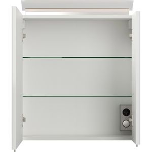 Produktbild für Spiegelschrank Posseik weiß hochglanz