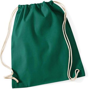 Produktbild für Turnbeutel Westford-Mill W110 Cotton Gymsac, bottle green