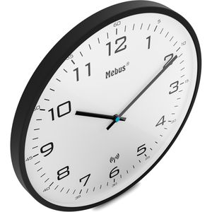 Produktbild für Wanduhr Mebus 13079, Kunststoff, analog, Funkuhr