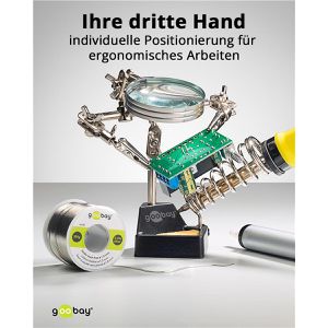 Produktbild für Löthilfe Goobay 76560, mit Lupe