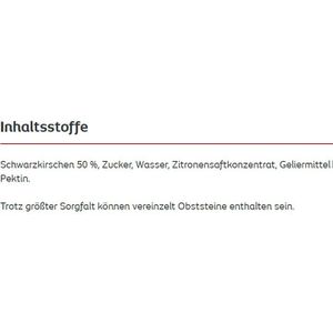 Produktbild für Fruchtaufstrich Schwartau Extra weniger Zucker, Schwarzkirsche