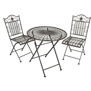 Bistrotisch Garden-Pleasure MANGAN, wetterfest, rund, 3-teilig