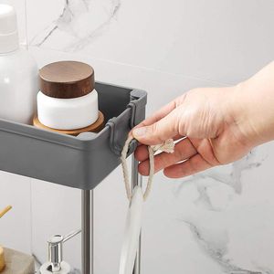 Produktbild für Nischenregal Songmics KSC008G01, grau, mit Rollen
