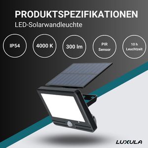 Produktbild für LED-Außenstrahler Luxula LXSO700125, IP54 wasserfest