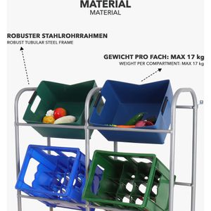 Produktbild für Getränkekistenregal Karat Rocket, für 6 Kisten