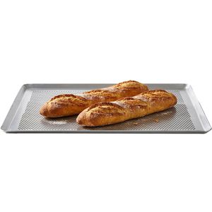 Produktbild für Backblech deBuyer 10-736740, silber, gelochtes Aluminium