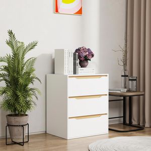 Produktbild für Kommode VCM Malira L 921094 , weiß / honig eiche