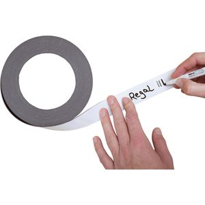 Produktbild für Magnetband Franken LS30, Lagerschild, weiß