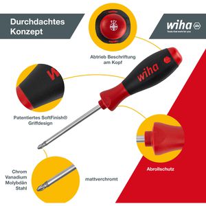 Produktbild für Schraubendreher Wiha SoftFinish, 07153, Set
