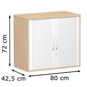 Produktbild für Rollladenschrank Geramöbel Flex, S-381110-SB, aus Holz