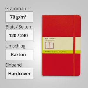 Produktbild für Notizbuch Moleskine Classic Collection Large, Karton Hardcover