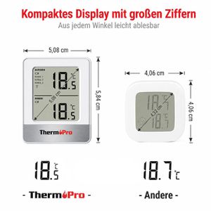 Produktbild für Thermometer ThermoPro TP200C, mit LC-Display, digital