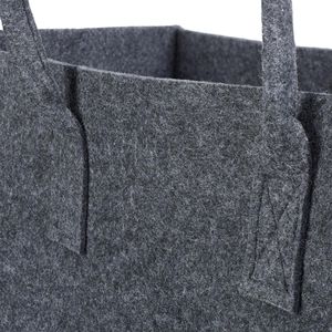 Produktbild für Kaminholztasche Relaxdays 10021755, anthrazit
