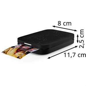 Produktbild für Fotodrucker HP Sprocket 2x3, schwarz, bis 5 x 7,6 cm
