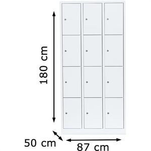 Produktbild für Schließfachschrank ClassiX X-520437, weiß