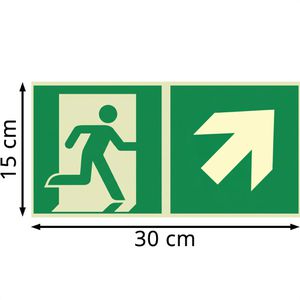 Produktbild für Hinweisschild Abtec ISO 7010 E002+E006 Aluminium