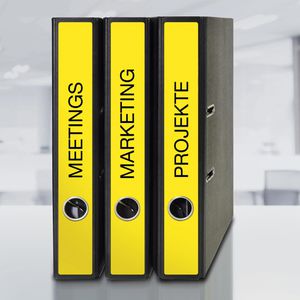 Produktbild für Rückenschilder Zweckform L4751-20, gelb
