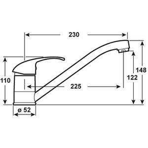 Produktbild für Küchenarmatur Cornat Fabio 3101, chrom