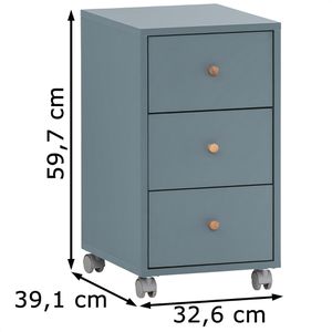 Produktbild für Rollcontainer Möbelpartner Serie 500, aus Holz, fjord