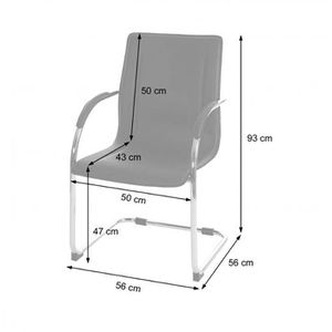 Produktbild für Besucherstuhl Mendler Samara, 46622, mit Armlehnen