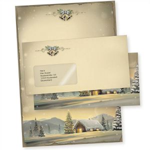 Weihnachtsbriefpapier tatmotive Glöcknerhütte