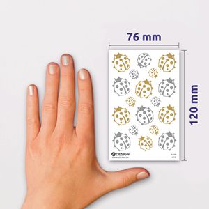 Produktbild für Sticker Zweckform Z-Design 51059, Gold-Silber
