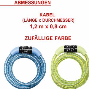 Produktbild für Fahrradschloss Master-Lock 8143EURDPROCOL, farbig sortiert