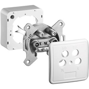 Antennendose Goobay 67089, 3 dB, für SAT, TV, BK und Radio