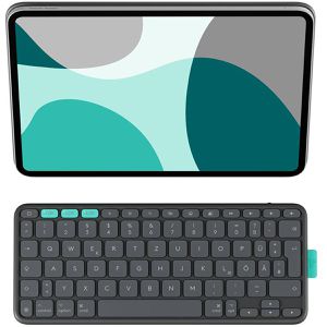 Produktbild für Tablet-Hülle Logitech Flip Folio, 920-013397, grau