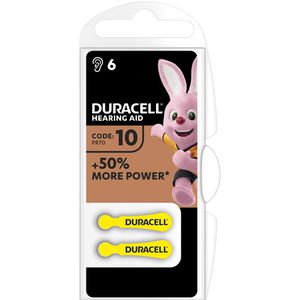 Produktbild für Hörgerätebatterie Duracell Easy Tab 10