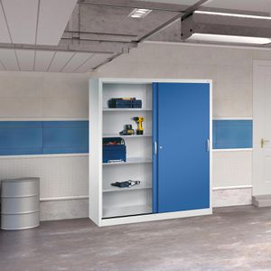 Produktbild für Werkzeugschrank CP-Möbel 2149-00, aus Metall, grau / blau