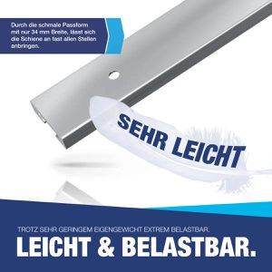 Produktbild für Airlineschiene NTG Standard, Set, zum Schrauben, 2 Stück
