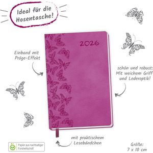 Produktbild für Taschenkalender Trötsch Schmetterlinge, Jahr 2026